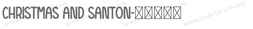 Christmas and Santon字体转换